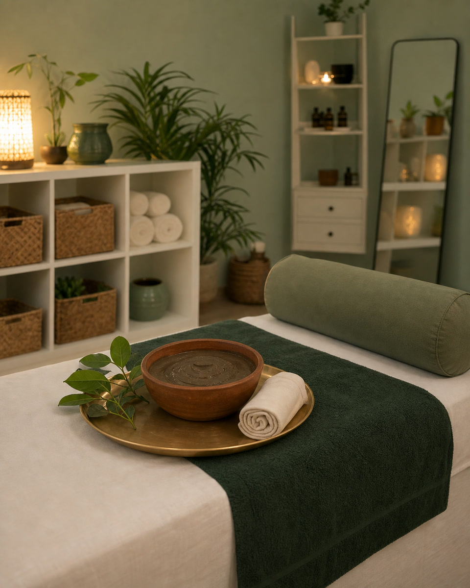 Mud therapy treatment at TATTVA GRUHAM